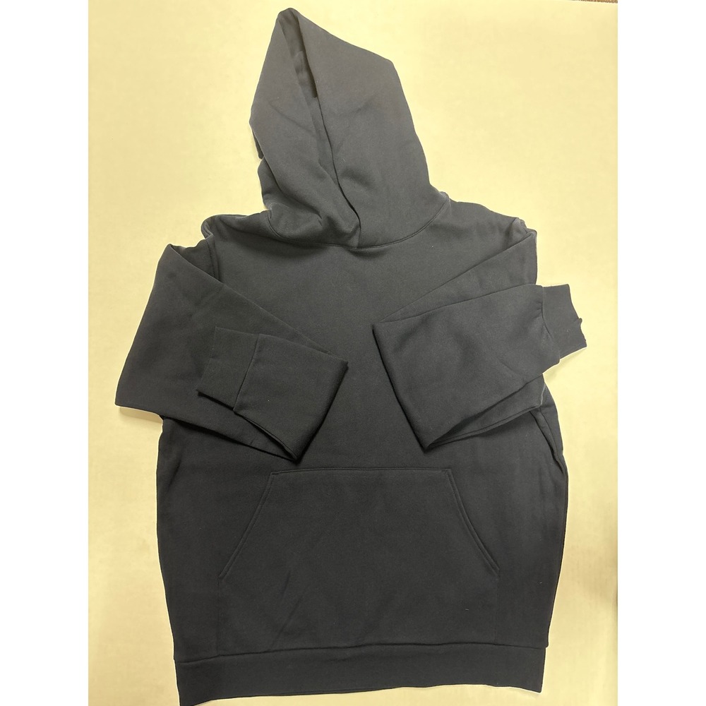 Independent Trading Company unisex Fleece Hoodie Navy Pullover Sweatshirt Medium